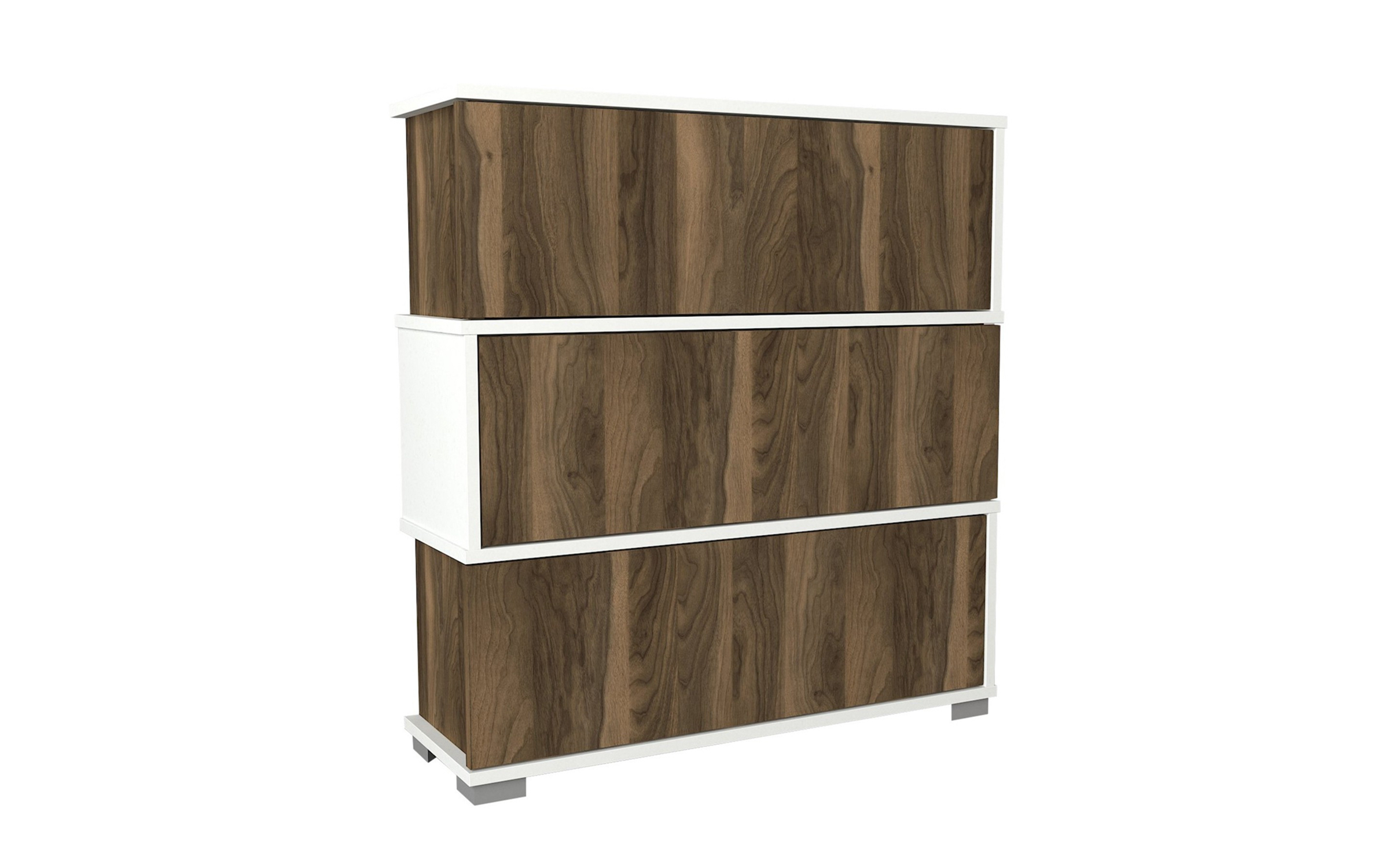 Pantofar Optimus, alb + nuc  5